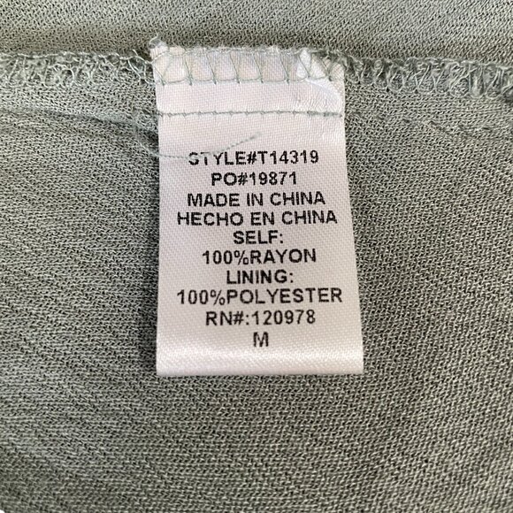 Entro Sage Green Lace Peplum Tank Top Medium Fairycore Cottagecore Romantic NWT - Picture 4 of 9